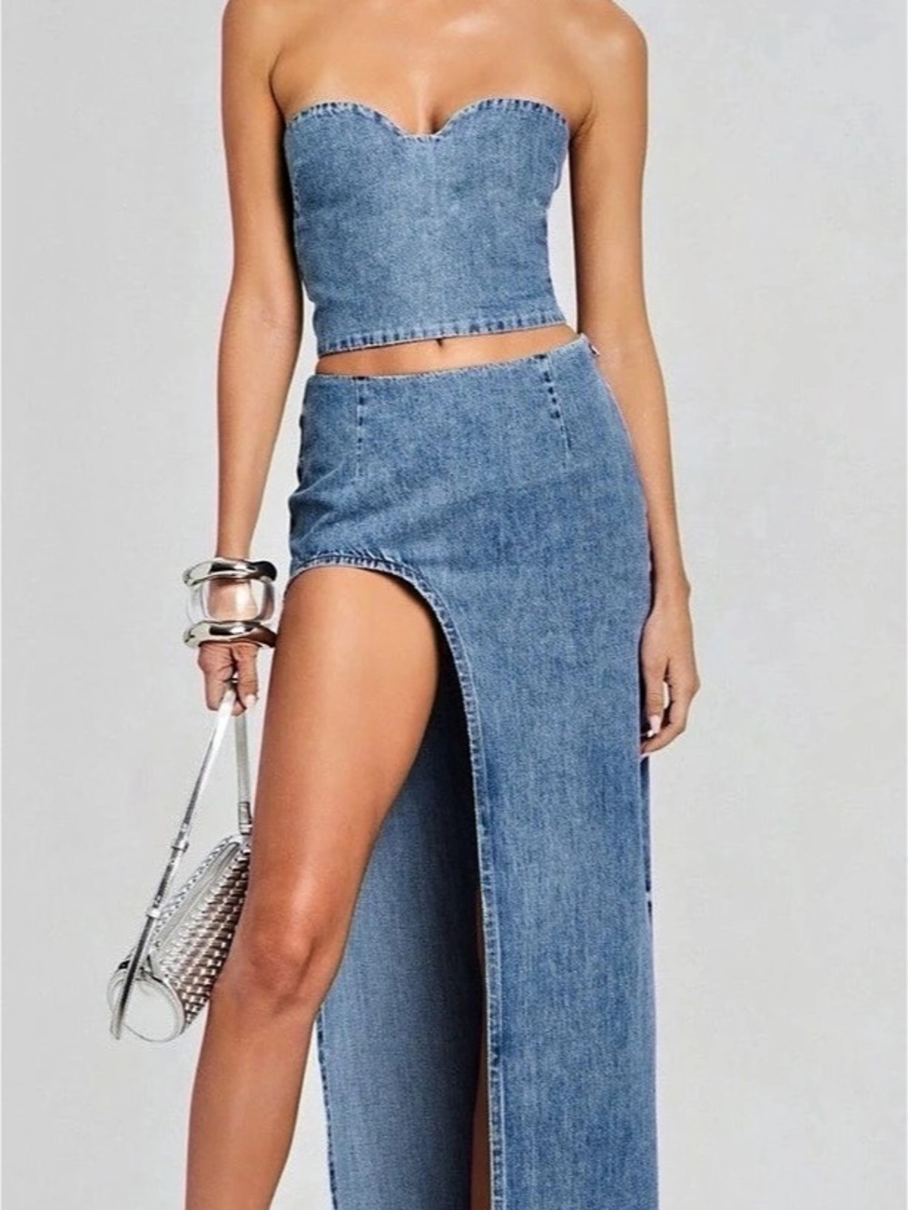 Retrofete Wynter Denim Skirtand Rory Denim Too  Set